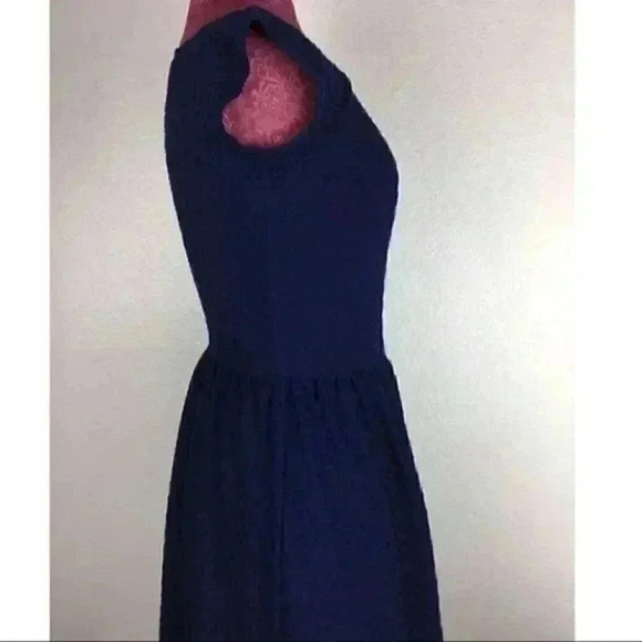 xhilaration Womens Dress Navy Blue Knit Sz Sp - Picture 5 of 8